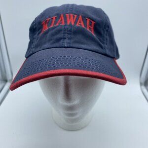 Kiawah Blue w/ Red Baseball Hat Cap Adjustable Strap-back Oarsman 913